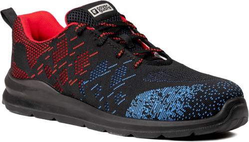 Scarpa Bassa S1P SRC Poliestere Trasp. blu/nero/rosso