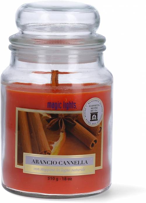 Candela profumata per ambiente Arancio e Cannella
