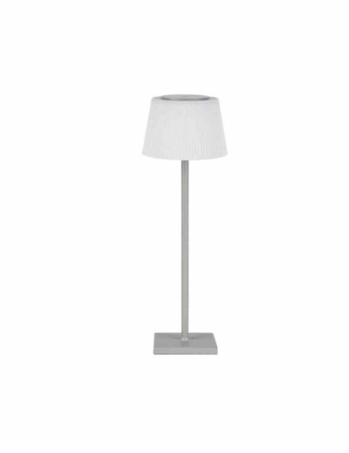 Lampada da Tavolo KATE pvc Ricaricabile Colore Grigio