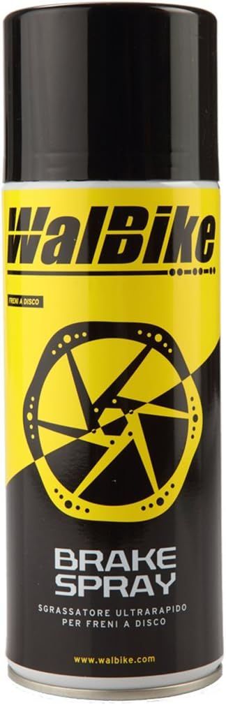 Brake Spray da 400 ml Pulitore - Sgrassatore ultrarapido per Freni a Disco Bici WalBike