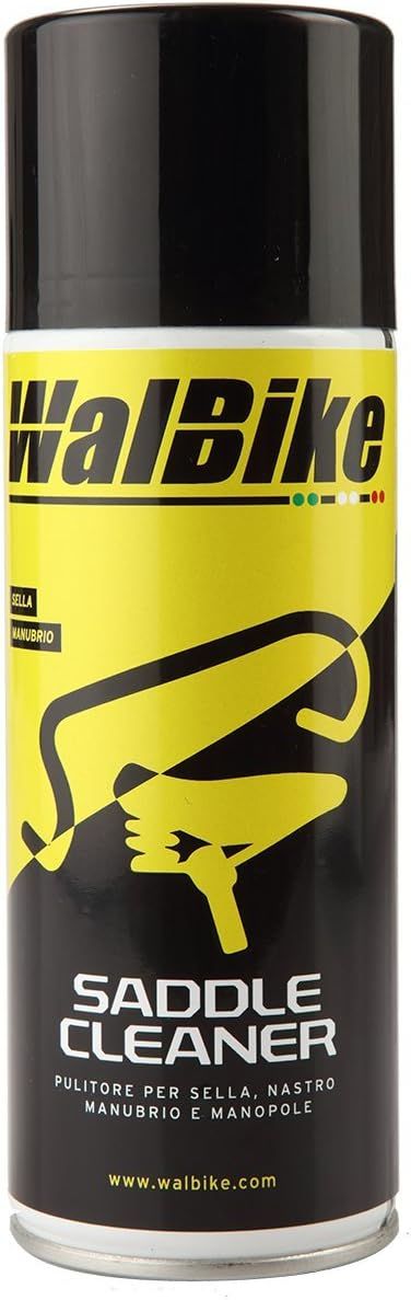 Saddle Cleaner Spray 400 ml WalBike Pulitore Detergente per Pulire Selle Nastro Manubrio o Manopole MTB