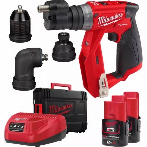 Trapano Compatto Milwaukee con Mandrino Intercamb.M12FDDXKIT-202X